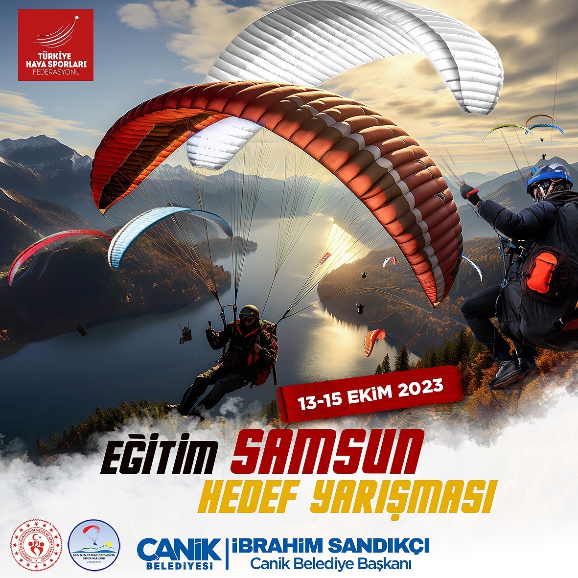 Şehrin İlk Ulusal Yamaç Paraşütü Hedef YarışmasıCanik’te Düzenleniyor