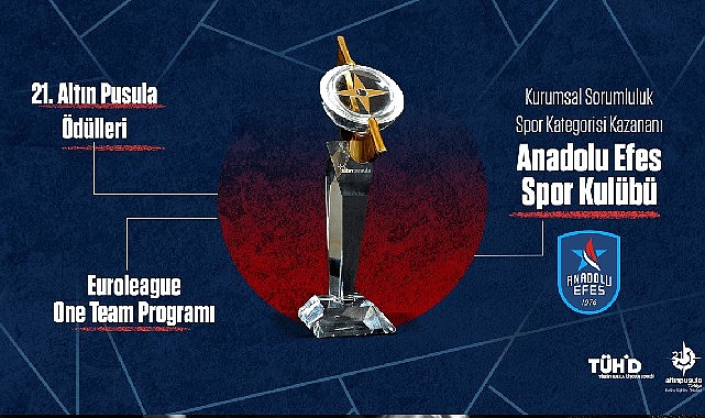 Anadolu Efes Spor Kulübü’nün One Team Sosyal Sorumluluk Projesi, Altın Pusula’ya Layık Görüldü