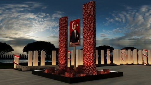 100 yılın anıtı   Atakum’da inşa ediliyor