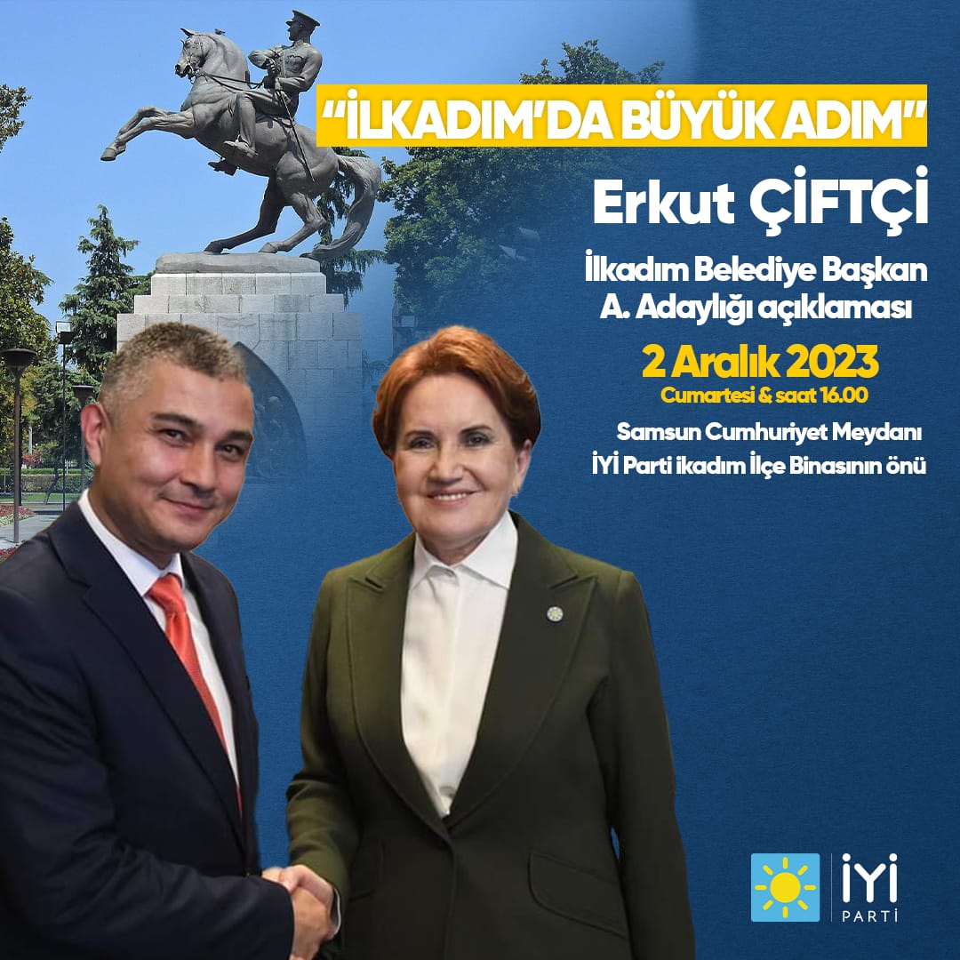 ÇİFTÇİ BELEDİYE BAŞKAN A. ADAYLIĞINI AÇIKLIYOR