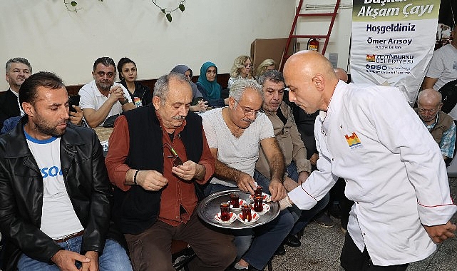 Başkanla Akşam Çayı’nın İlk Durağı Veliefendi Mahallesi Oldu