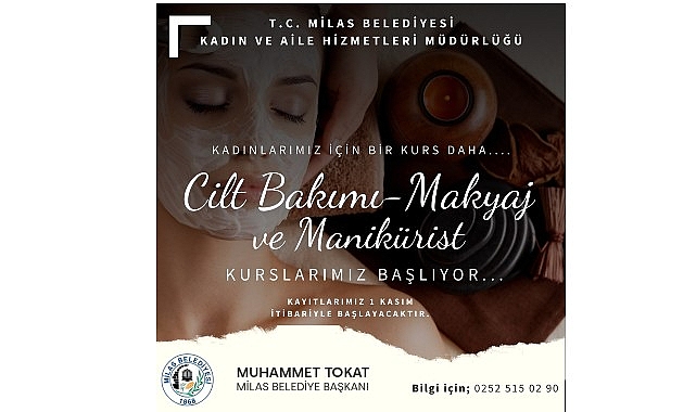 Milas Belediyesi’nden kadınlar için bir kurs daha…
