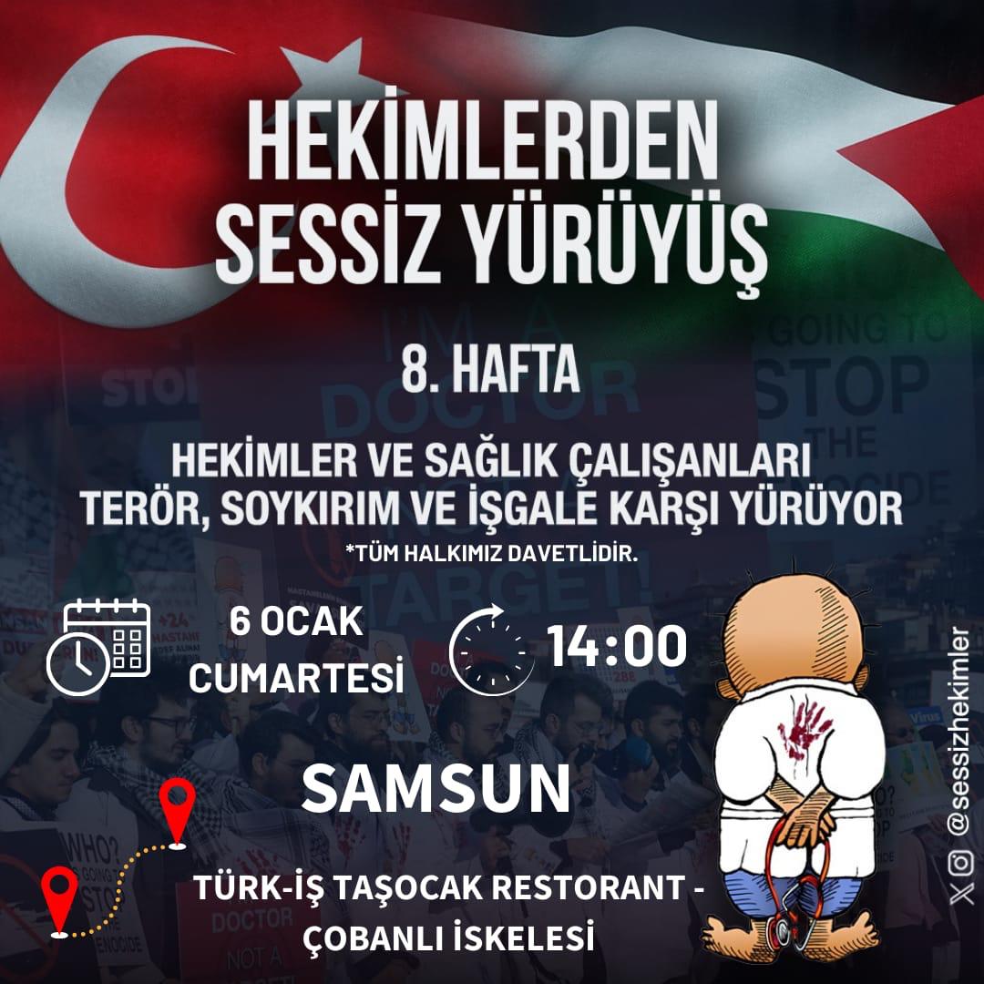 *Hekimler ve Sağlık Çalışanları Terör Soykırım ve İşgale Karşı Yürüyor!*
