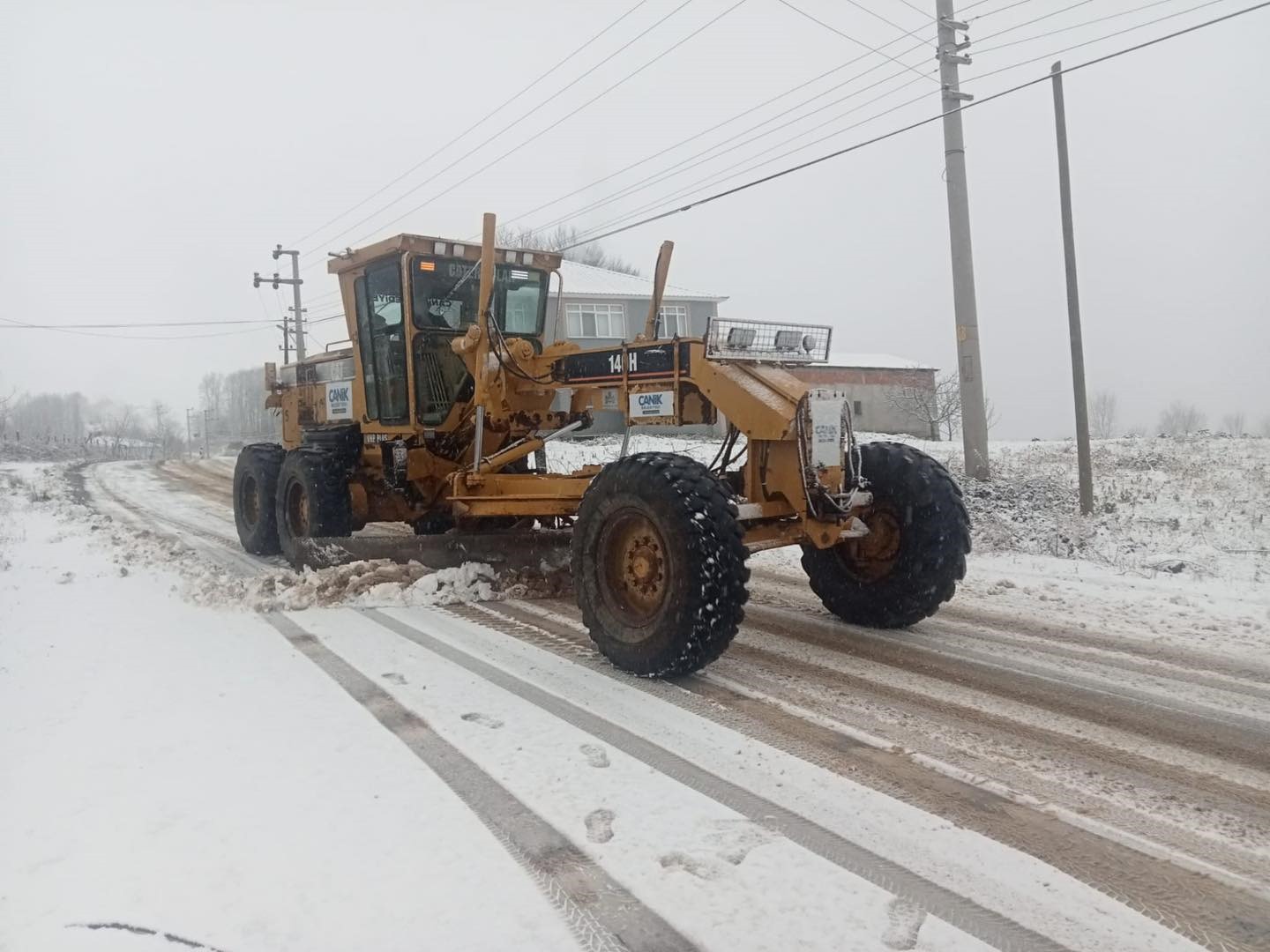 Canik’te Kar Mesaisi