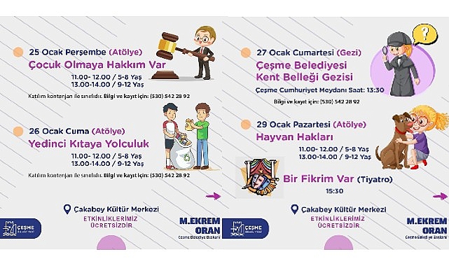 Çeşme Belediyesi’nden çocuklara Somestr hediyesi