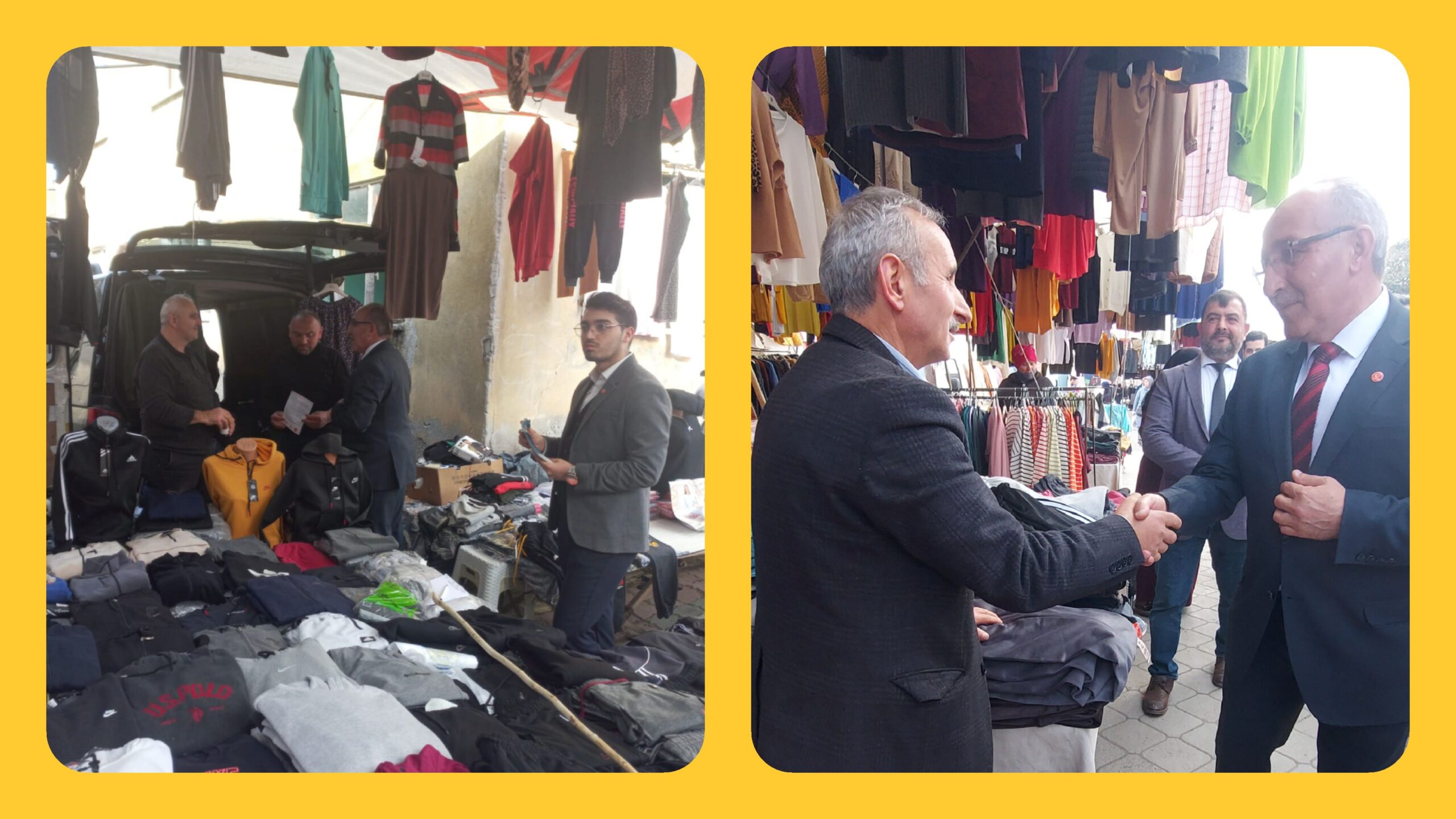 Ahmet Köneçoğlu Pazar Esnafını Ziyaret Etti