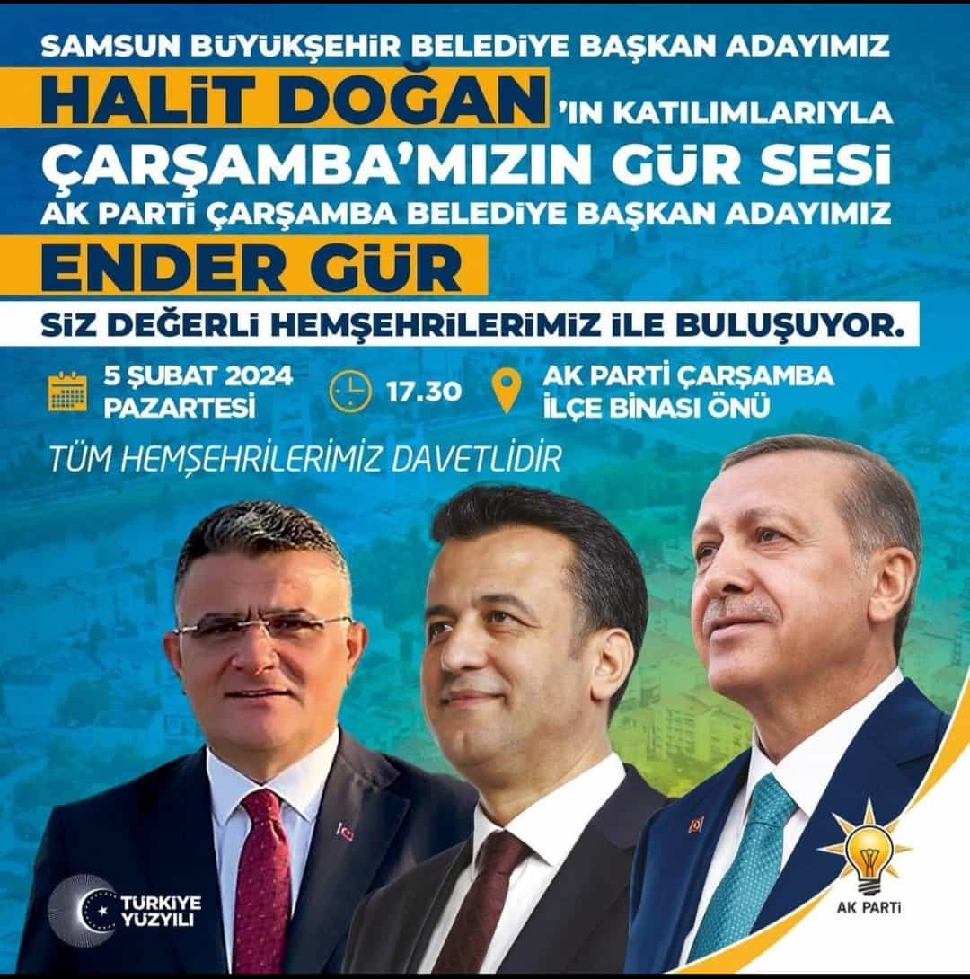 Çarşamba’da büyük buluşma