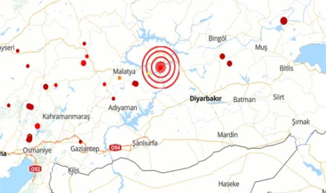 Elazığ’da Hissedilen Deprem