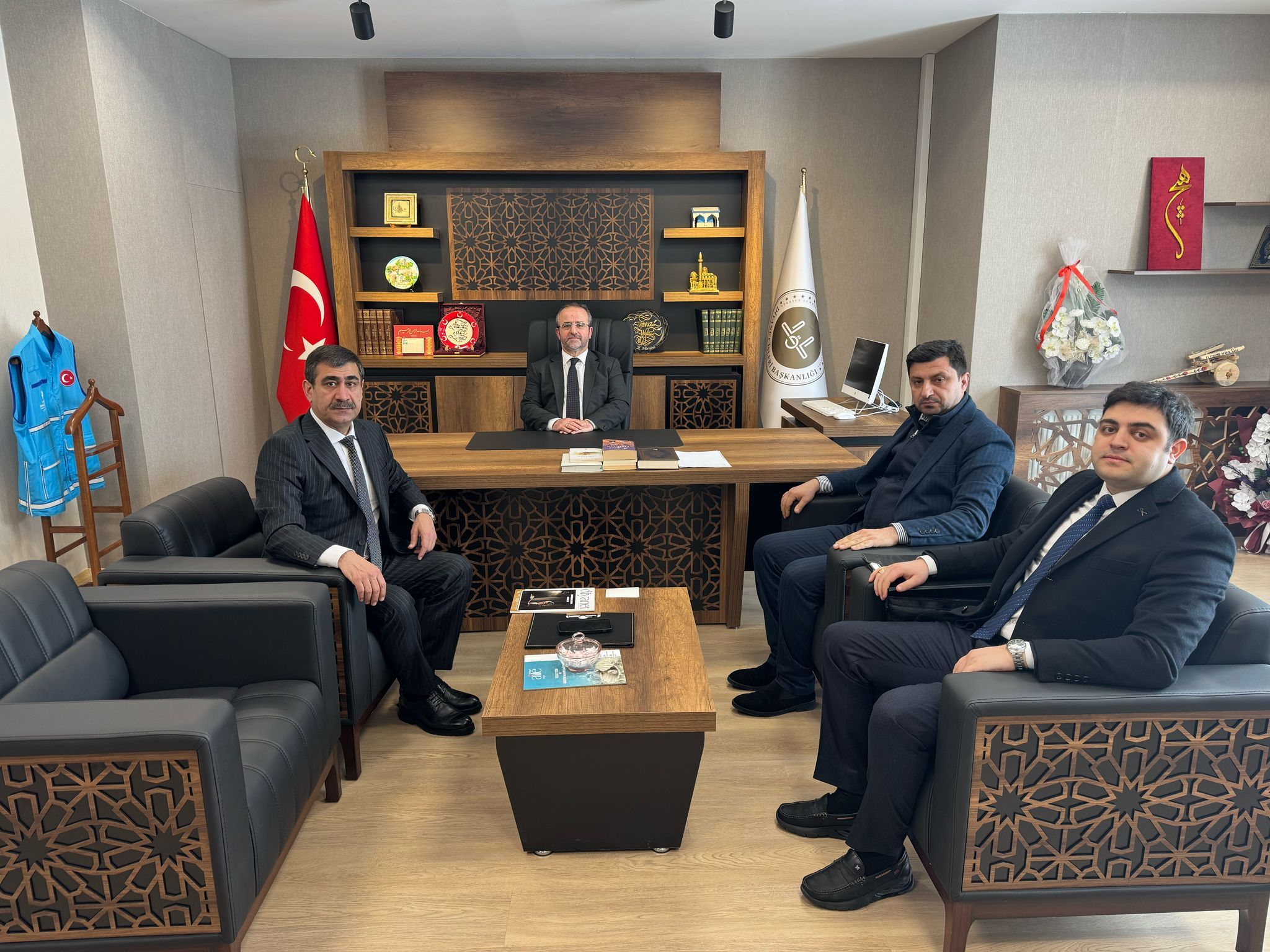 Azerbaycan Diaspora Bakanlığı heyetinden Kars İl Müftülüğüne ziyaret