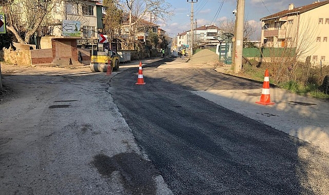 Gebze Cumaköy’de yol onarımı