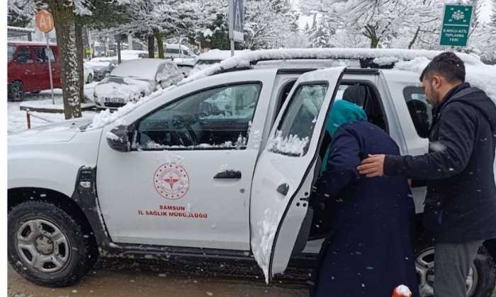 Havza’da Yoğun Kar Yağışı Nedeniyle Alınan Önlemler