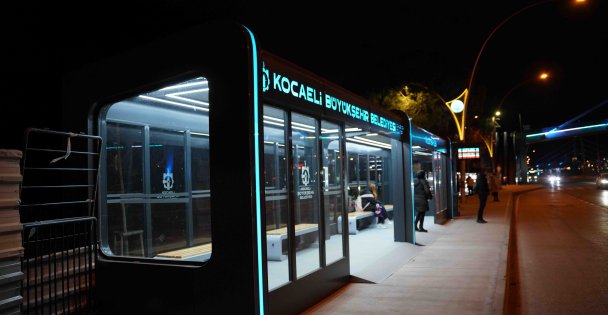 Millet Bahçesi’ne LED’li, modern konsept durak