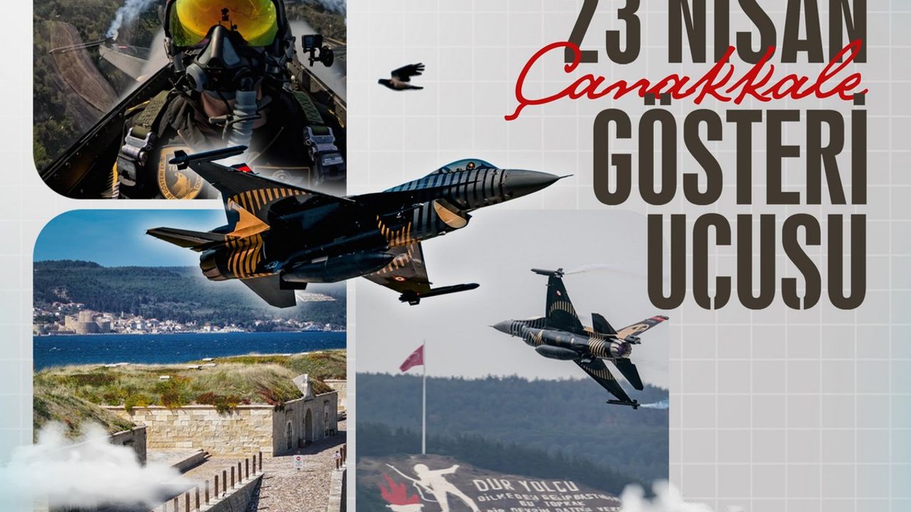 SOLOTÜRK’ten 23 Nisan Çanakkale Gösterisi