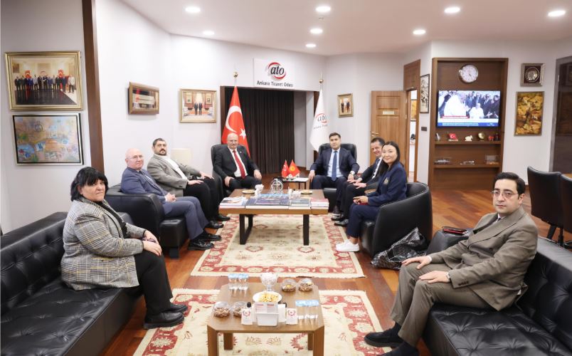 ATO Başkanı Baran ve Toktobekov’tan ticaret görüşmesi