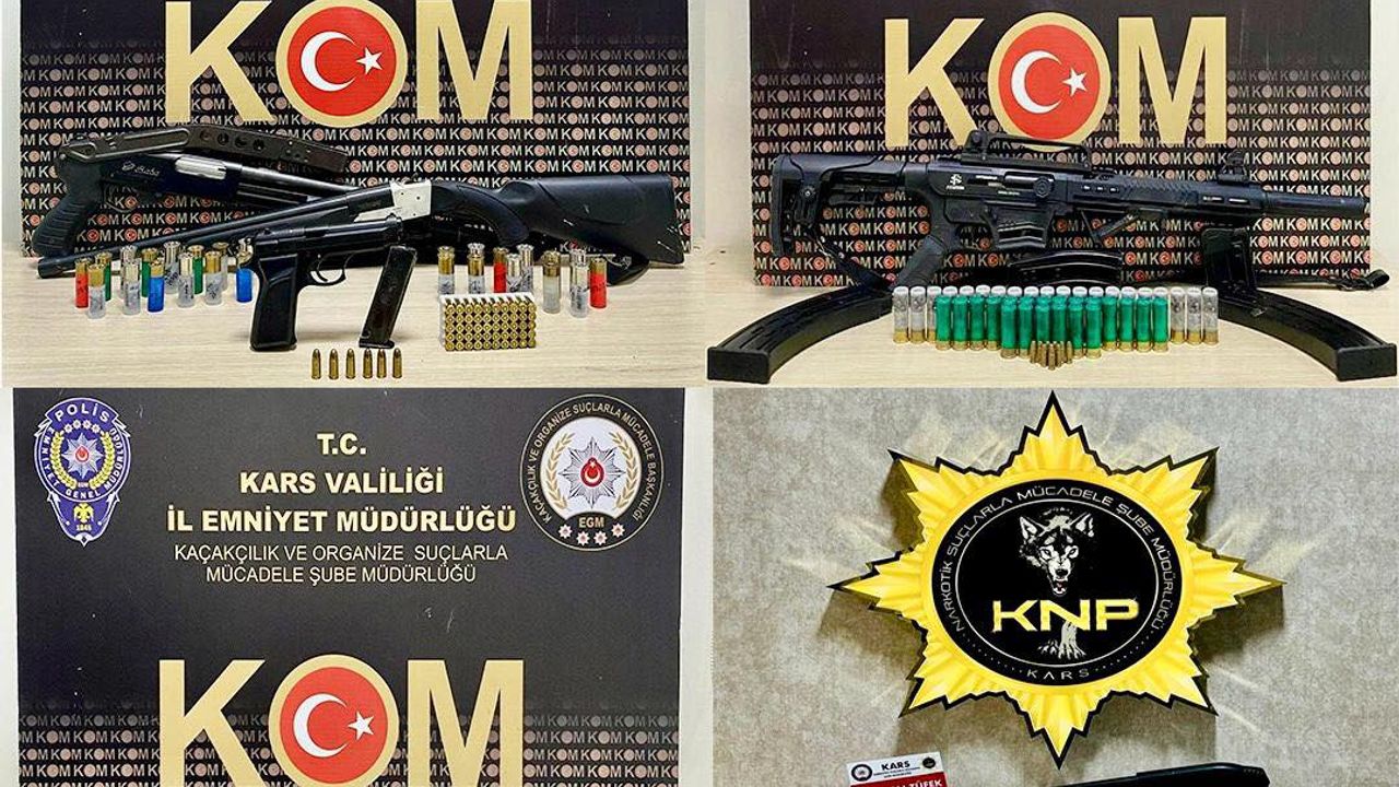 Kars ve Susuz’da Silah Kaçakçılığı Operasyonu: 7 Şüpheli