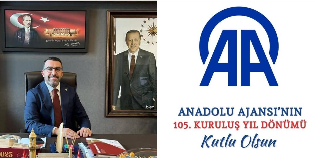 AK Parti Kars Milletvekili Adem Çalkın, Anadolu Ajansının kuruluşunun 105. yılını kutladı