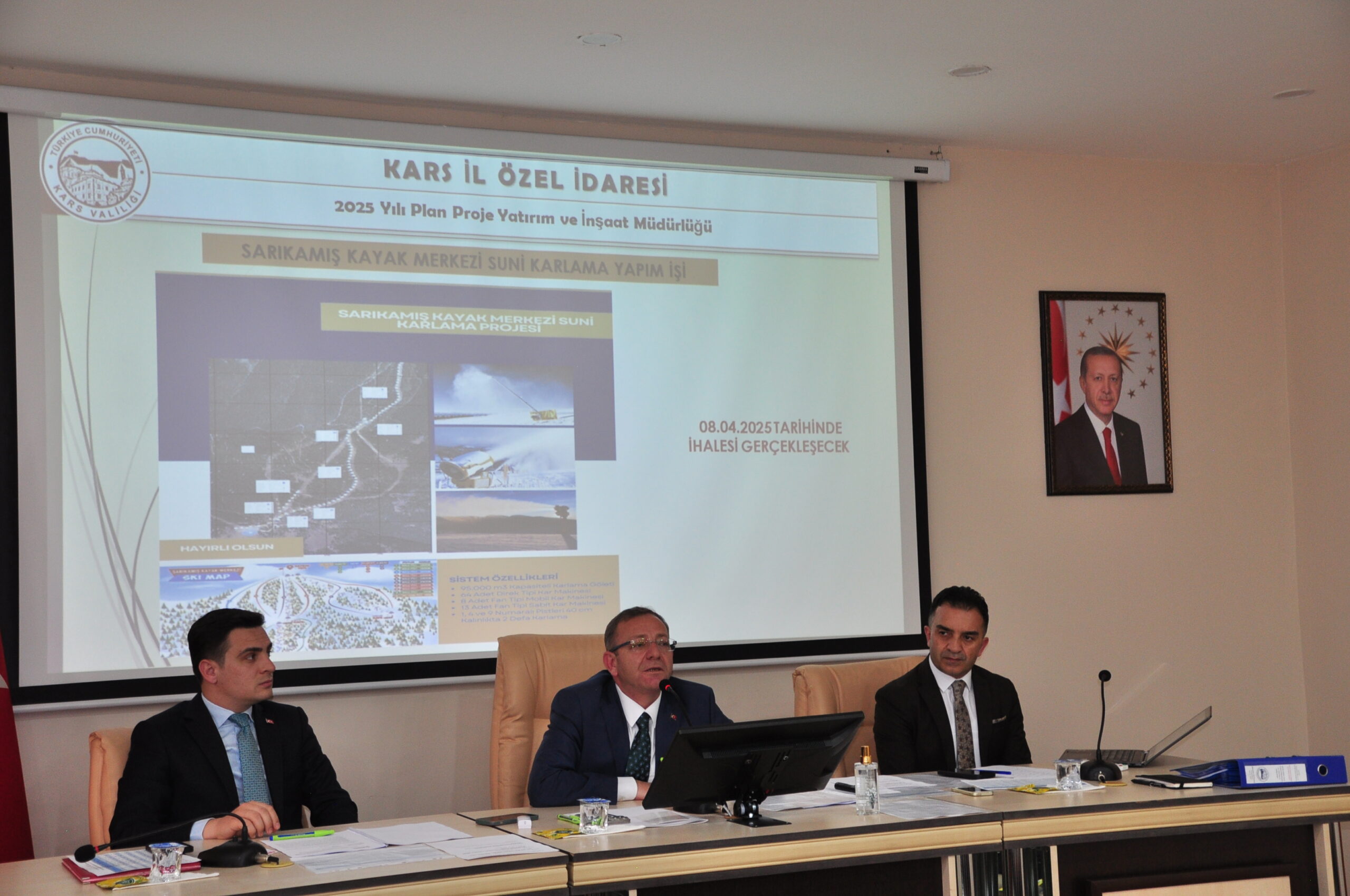 Sarıkamış Kayak Merkezi suni karlama ihalesi yapıldı