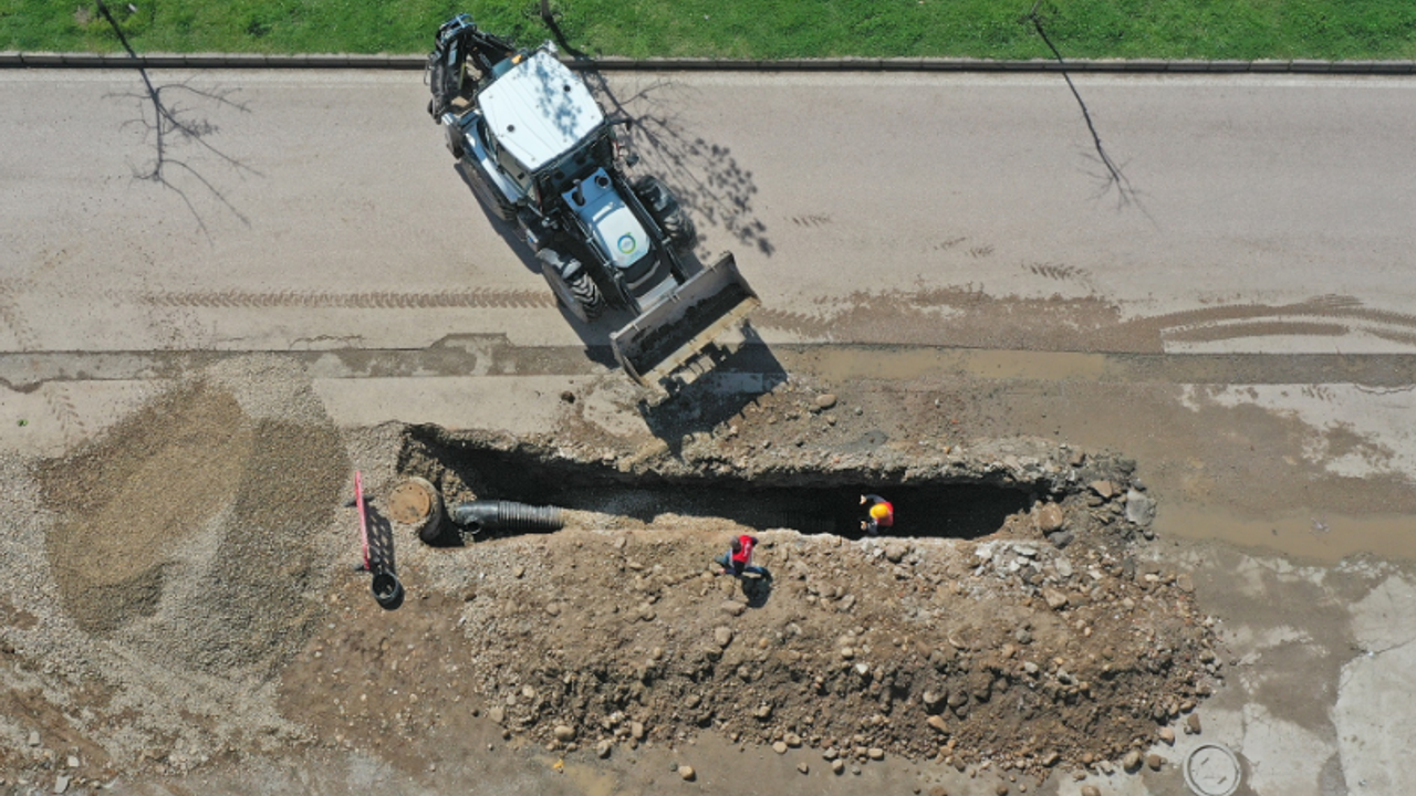 Fatsa Ata Caddesi Su Baskını Önleyici Altyapı Sürüyor