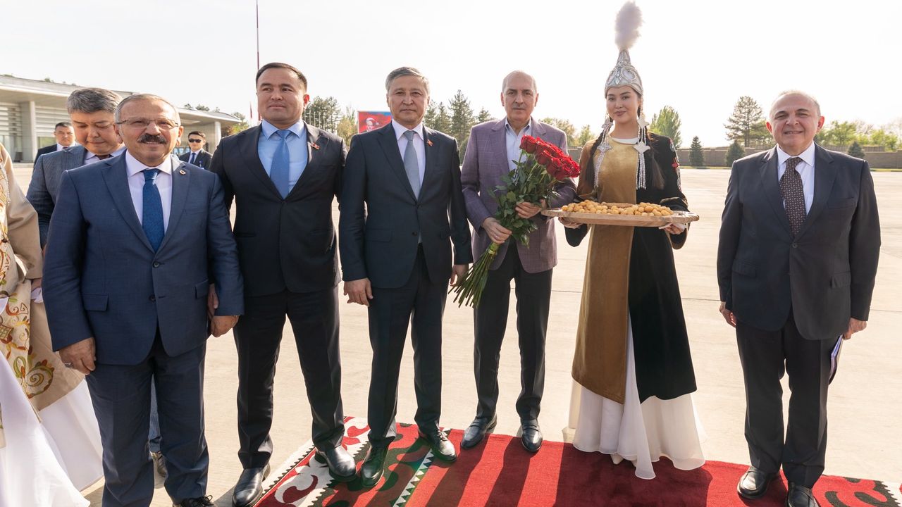 TBMM Başkanı Kurtulmuş Kırgızistan’da Resmi Temaslara Başladı
