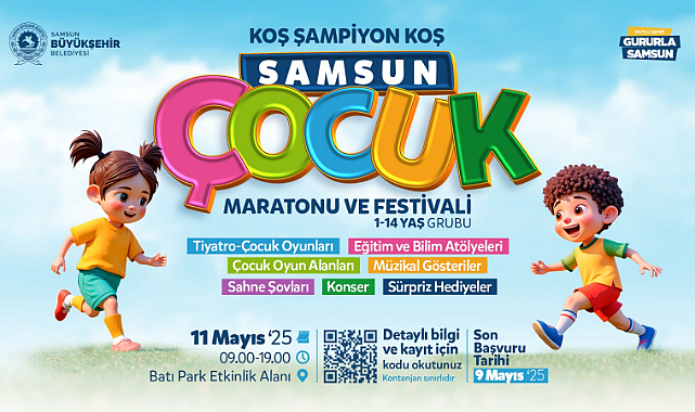 Samsun Çocuk Maraton Festivali: Kayıtlar Başladı