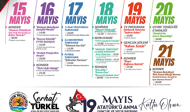 Atakum’da 19 Mayıs Coşkusu: Dopdolu Kutlama Programı