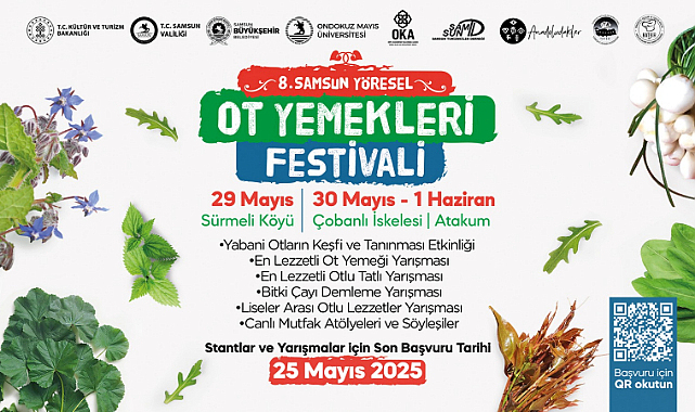 Samsun 8. Yöresel Ot Yemekleri Festivali 29 Mayıs’ta Başlıyor