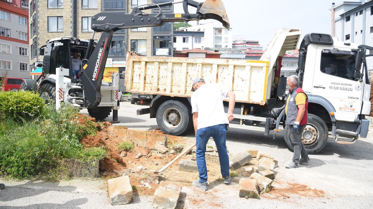 Giresun Belediyesi Mahallelerde Altyapı Çalışmaları