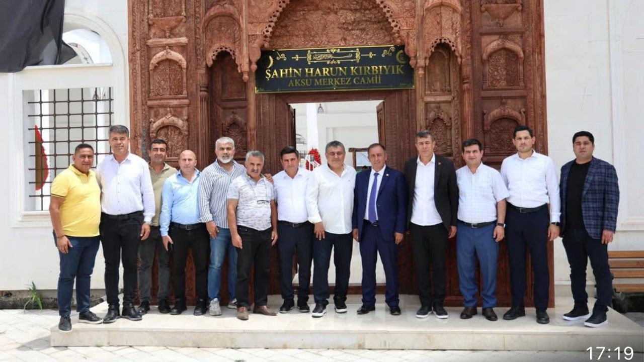 Aksu Merkez Cami Törenle İbadete Açıldı