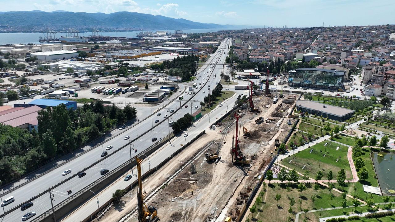 Körfezray Metro Projesi’nde Derince’de İstasyon Çalışmaları Hızlandı