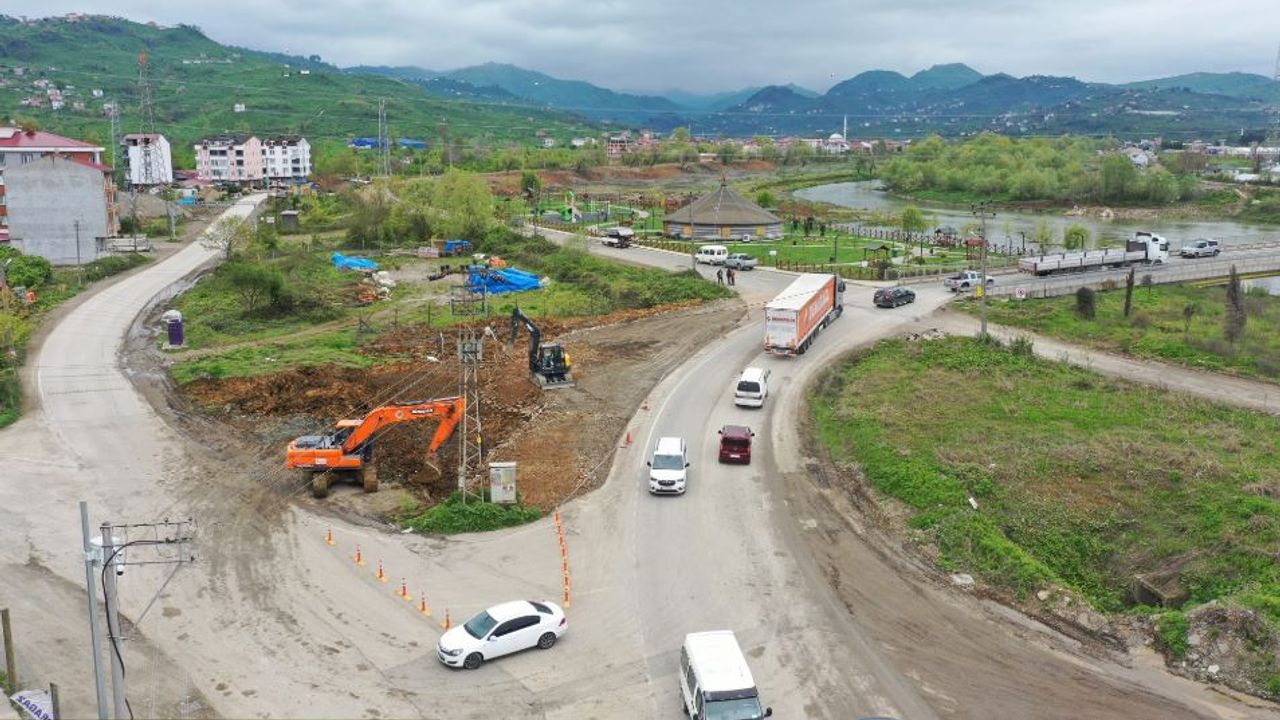 Ordu Kayabaşı Kavşağı Trafik Düzenlemesi Başladı