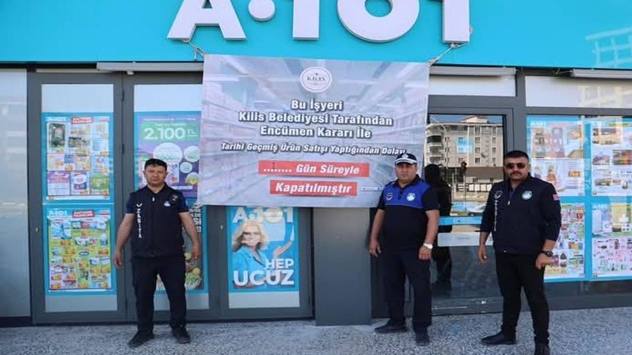 Kilis Zabıta Son Kullanma Tarihi Geçen Ürün Satan Marketi Mühürledi