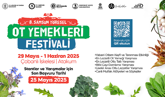 Samsun 8. Ot Yemekleri Festivali 29 Mayıs’ta Başlıyor
