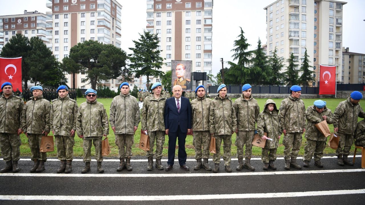 Trabzon’da Engelli Bireyler Temsili Askerlik Heyecanı Yaşadı