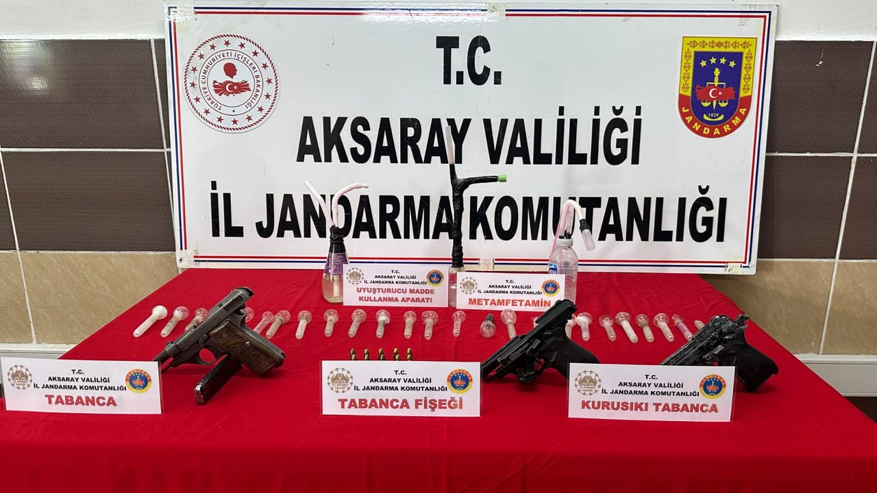 Aksaray’da Operasyon: 509 Gram Metamfetamin ve Silahlar Ele Geçirildi