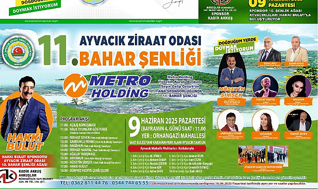 Ayvacık Bahar Şenliği 9 Haziran’da Üretici ve Halkı Buluşturuyor