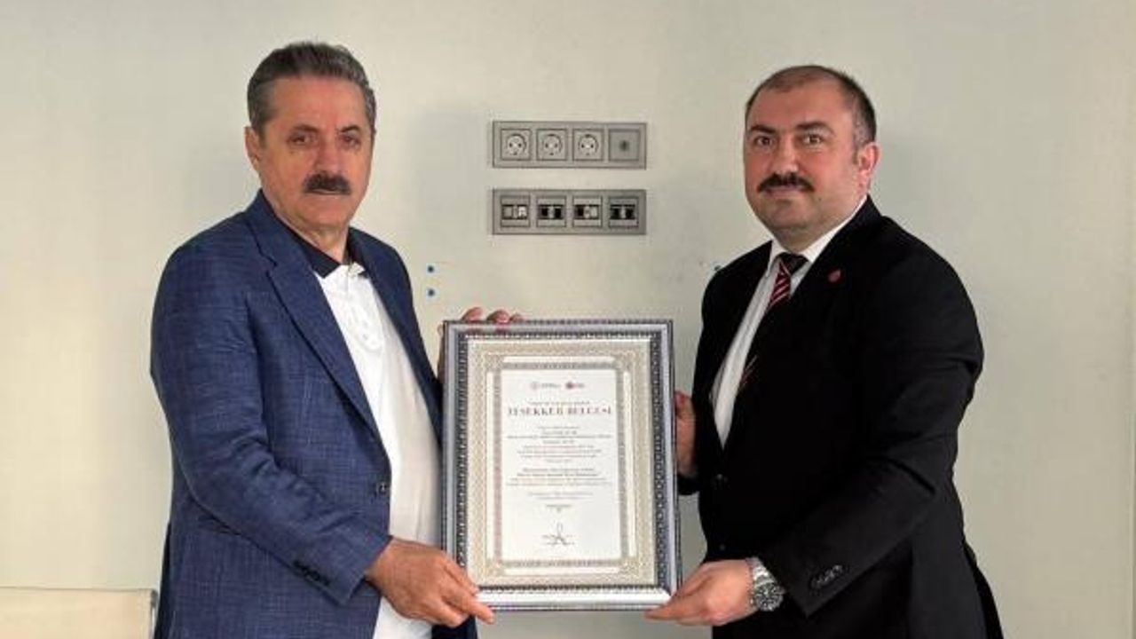 Haluk Yıldız, Faruk Çelik’e Vakıflar Genel Müdürü’nün Selamlarını İletti