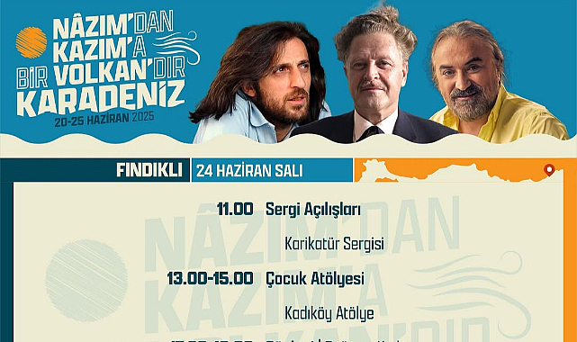 Karadeniz’de Nazım Hikmet, Kazım Koyuncu ve Volkan Konak Anılıyor