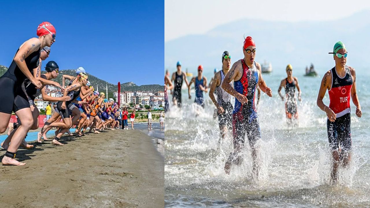 Eğirdir Gölü’nde Heyecan Dolu Triatlon Yarışı