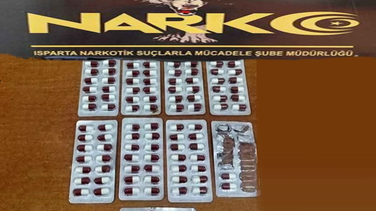 Isparta’da 42 Sentetik Ecza Ele Geçirildi, 1 Gözaltı
