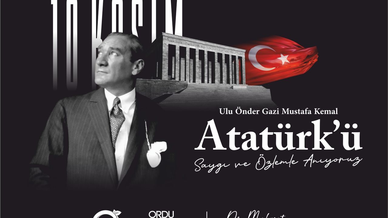 Ordu Belediye Başkanı Atatürk’ü 87. Yılında Andı