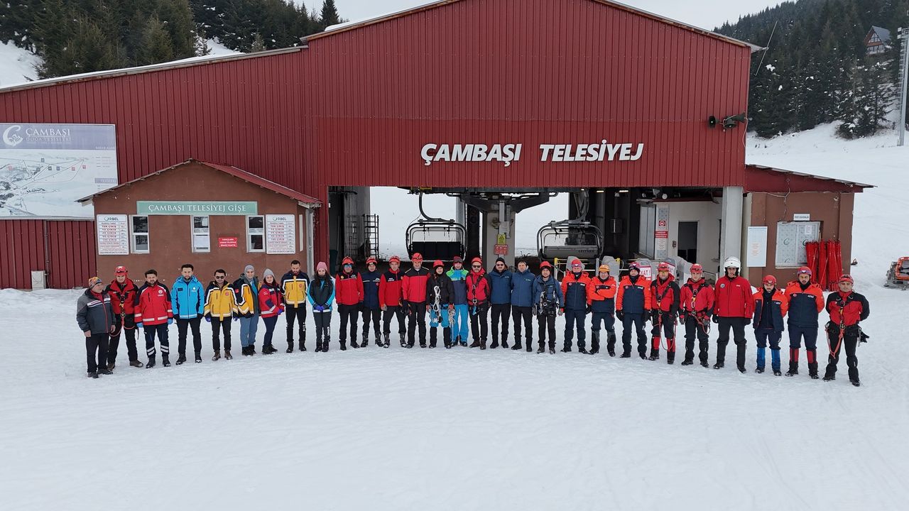 Ordu’da Telesiyej Kazası Senaryosuna Karşı Kapsamlı Kurtarma Tatbikatı
