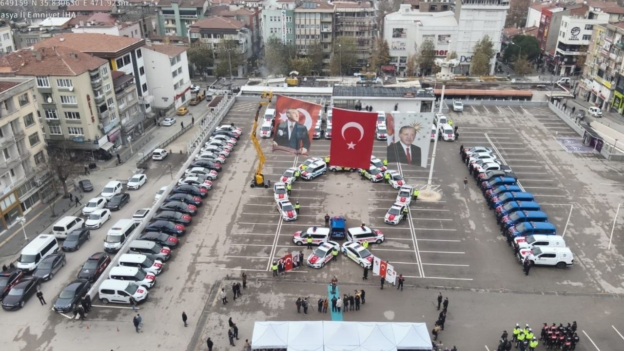 Amasya’ya 71 Yeni Güvenlik Aracı Teslim Edildi