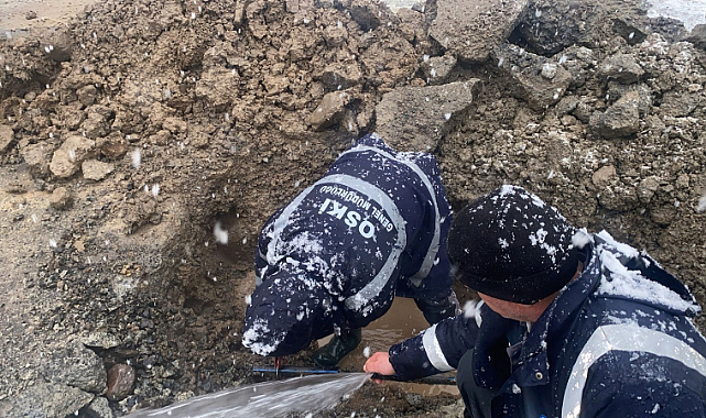 Ordu’da Donan Su Hatlarına OSKİ’den Hızlı Müdahale