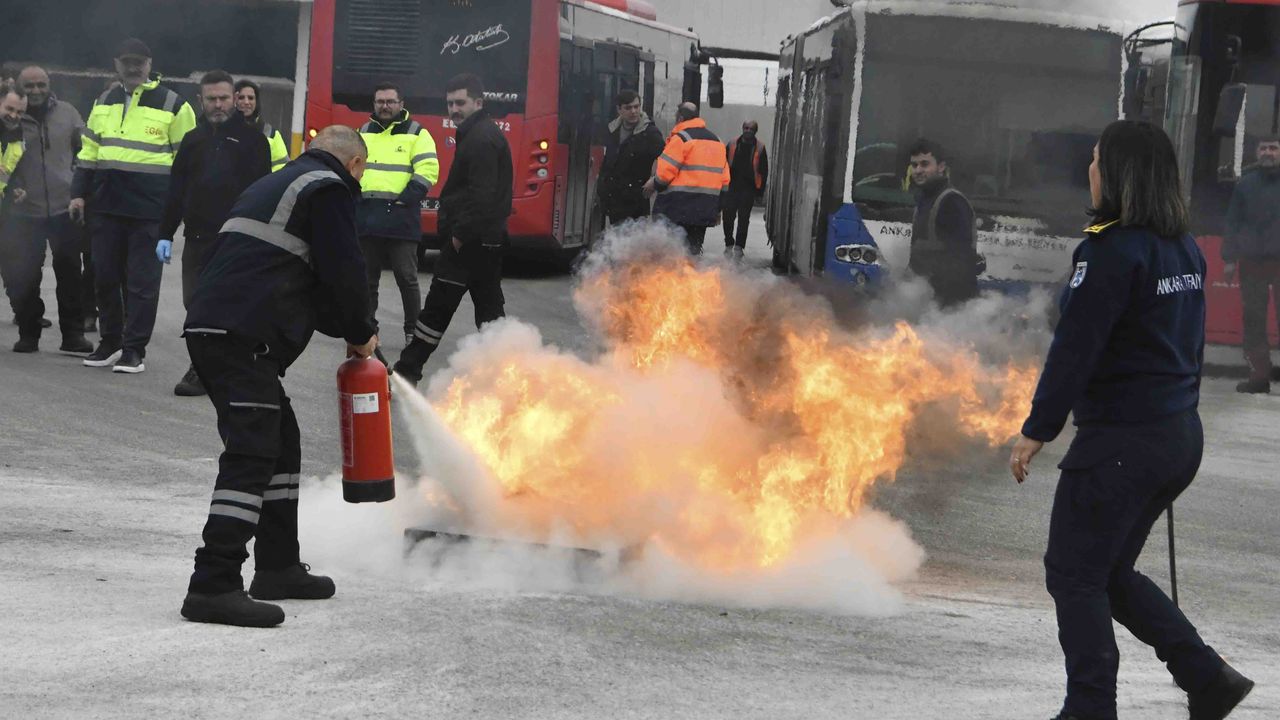 EGO Personeli Acil Durum Tatbikatı ile Müdahale Becerilerini Artırdı