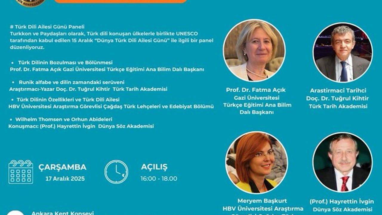 Türk Dili Geleceği Ankara’da Akademisyenlerle Tartışılacak