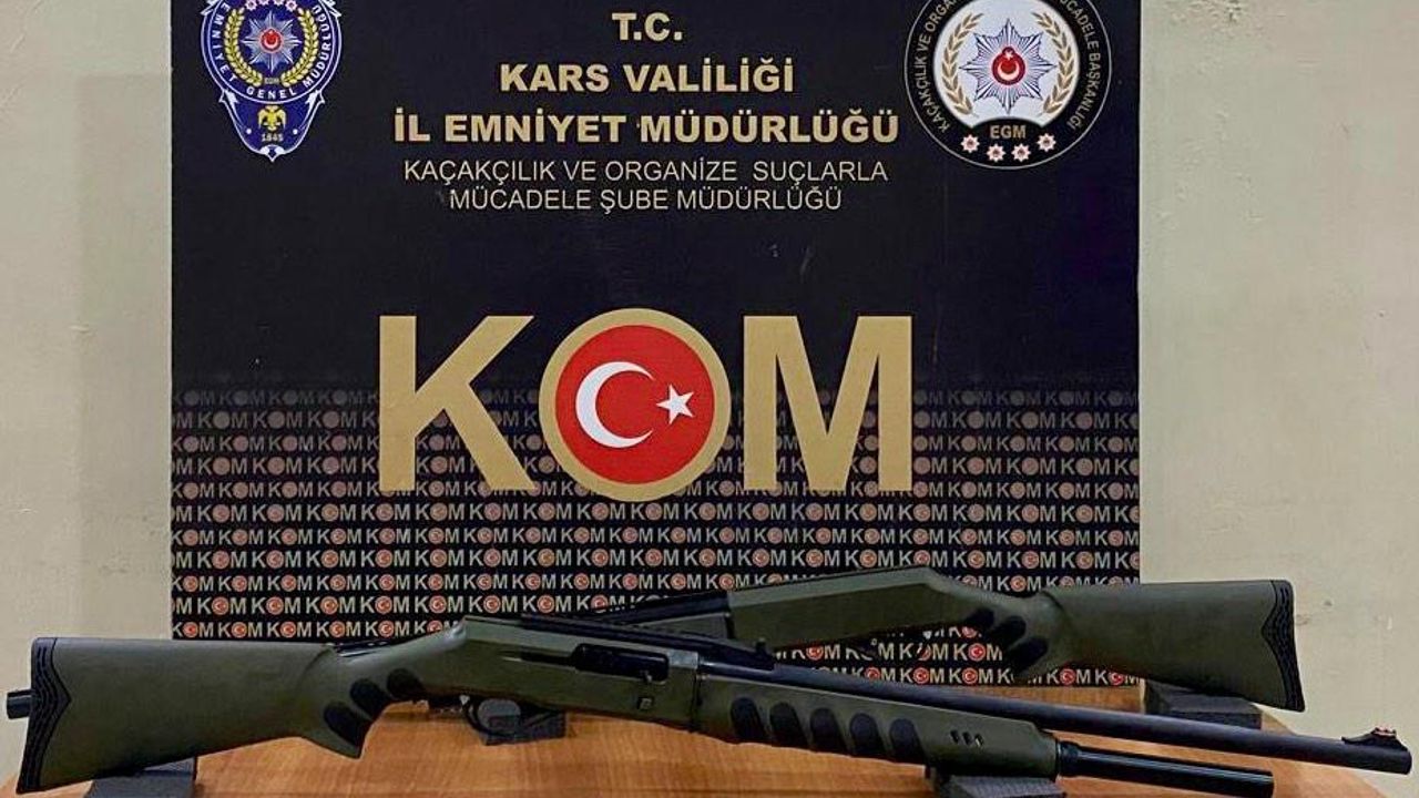 Kars’ta Operasyon: Ruhsatsız Silah ve Mühimmat Ele Geçirildi