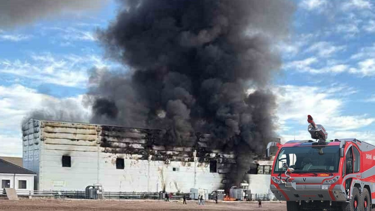 Emirdağ’da Plastik Yakıtlı Elektrik Tesisinde Yangın Kontrol Altında