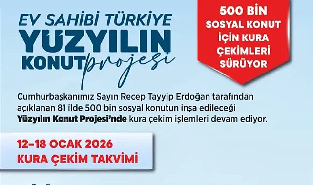 Yüzyılın Konut Projesi’nde 16 İlde Kura Tamamlandı