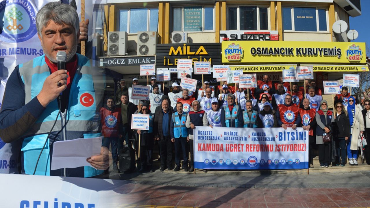 Memur-Sen 81 İlde Eş Zamanlı Eylemle Ücret Adaletsizliğini Protesto Etti