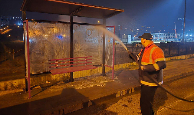 Ordu’da Toplu Taşıma Durakları Hijyen ve Bakım ile Yenileniyor